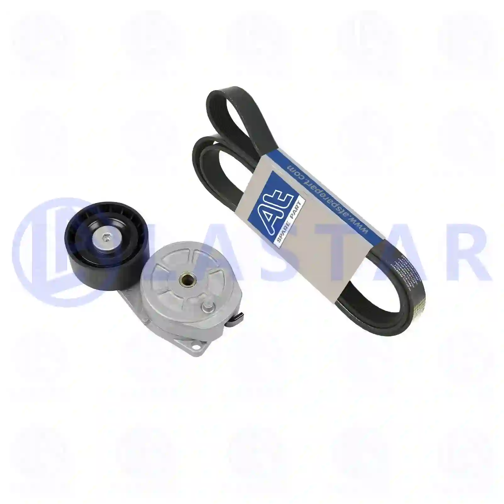 Belt Tensioner Belt tensioner, complete, with multiribbed belt, la no: 77709952 ,  oem no:1512181S1, 1774650S1, 1774654S1, 1859657S1, 2197005S1 Lastar Spare Part | Truck Spare Parts, Auotomotive Spare Parts