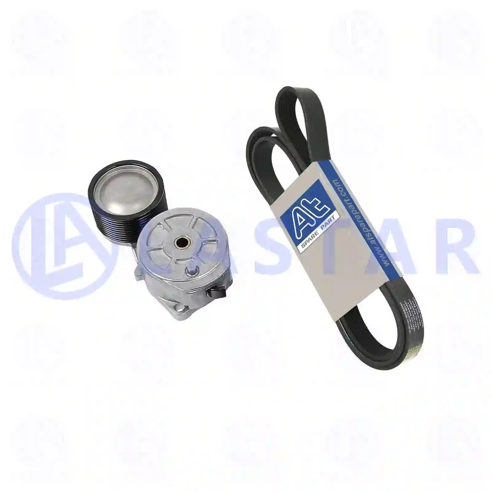  Belt tensioner, complete, with multiribbed belt || Lastar Spare Part | Truck Spare Parts, Auotomotive Spare Parts