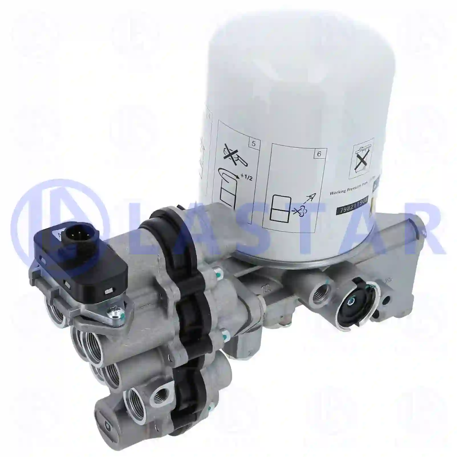 Air Dryer Air dryer, complete with valve, with heating unit, la no: 77715110 ,  oem no:1518170, 0024310515, 0024310715, ZG50056-0008 Lastar Spare Part | Truck Spare Parts, Auotomotive Spare Parts